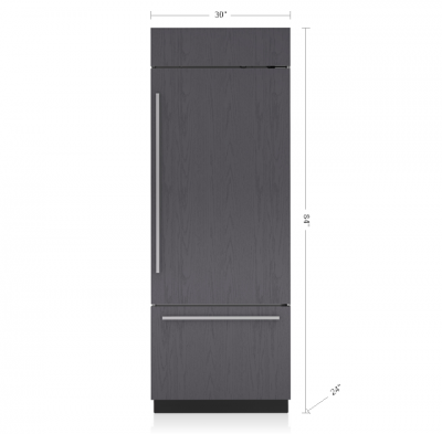 30" SubZero Right Hinge Classic Over-and-Under Refrigerator In Panel Ready - CL3050U/O/R