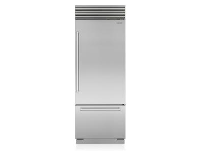 30" SubZero Pro Handle Right Hinge Classic Over-and-Under Refrigerator - CL3050U/S/P/R