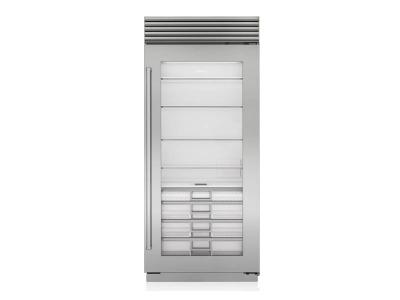 36" SubZero 22.9 Cu. Ft. Classic Refrigerator with Glass Door - CL3650RG/S/P/L