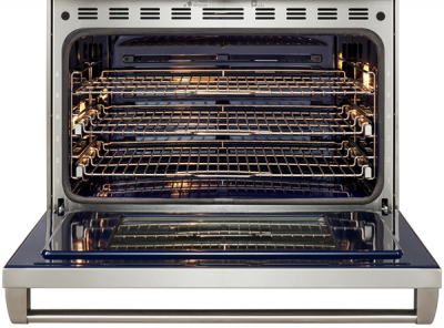 36" Wolf 6.3 Cu. Ft. Dual Fuel Range with 4 Burners and Infrared Griddle - DF36450G/S/P