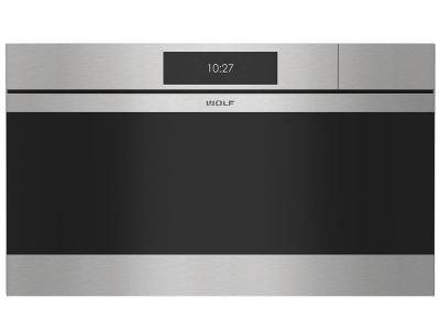 30" Wolf M Series Contemporary Stainless Steel Handleless Convection Steam Oven - CSO3050CM/S