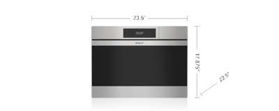 24" Wolf M Series Contemporary Stainless Steel Handleless Convection Steam Oven - CSOP2450CM/S