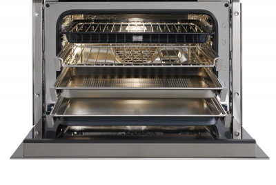 24" Wolf M Series Contemporary Stainless Steel Handleless Convection Steam Oven - CSOP2450CM/S