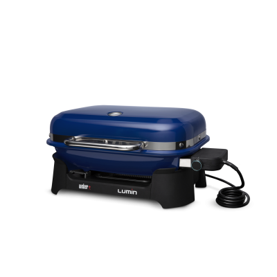 26" Weber Portable Electric Grill in Deep Ocean Blue -  92300901