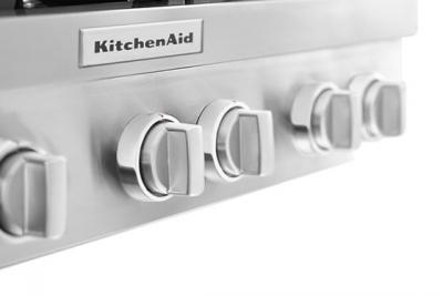 36''  KitchenAid 6-Burner Commercial-Style Gas Rangetop - KCGC506JSS