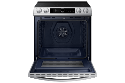 30" Samsung 6.3 Cu. Ft. Electric Range With True Convection And Air Fry In Stainless Steel - NE63T8711SS