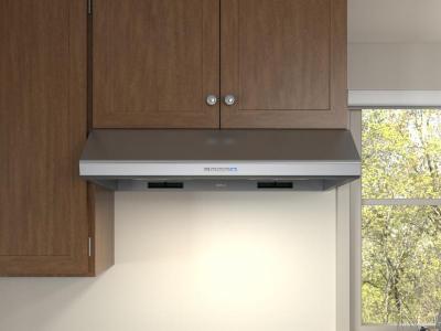 30" Zephyr Hurricane Under Cabinet Range Hood in Black - AK2500CB