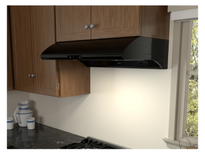 30" Zephyr Core Collection Typhoon Under Cabinet Range Hood in Black - AK2100CB