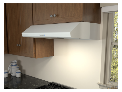 30" Zephyr Hurricane Under Cabinet Range Hood in White - AK2500CW