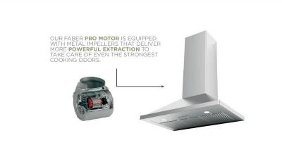 30" Faber Nova Pro Wall Mount Convertible Hood - NOPR30SSV