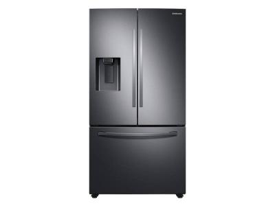 36" Samsung 27 Cu. Ft. French Door With SpaceMax Technology In Black Stainless Steel - RF27T5201SG