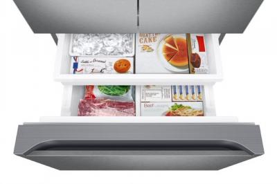 30" Samsung 22 Cu. Ft. French Door Refrigerator With Modern Design - RF22A4111SR/AA