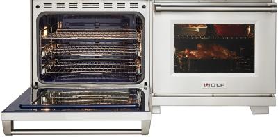 60" Wolf 9 Cu. Ft. Dual Fuel Range with 6 Burners Infrared Charbroiler and Infrared Griddle - DF60650CG/S/P