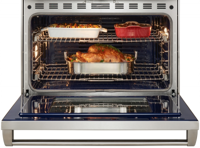 36" Wolf 6.3 Cu. Ft. Dual Fuel Range with 4 Burners and Infrared Griddle - DF36450G/S/P/LP