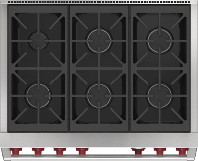 36" Wolf 6.3 Cu. Ft. Dual Fuel Range with 6 Burners - DF36650/S/P/LP