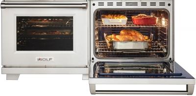 60" Wolf 9 Cu. Ft. Dual Fuel Range with 6 Burners and Infrared Dual Griddle - DF60650DG/S/P/LP