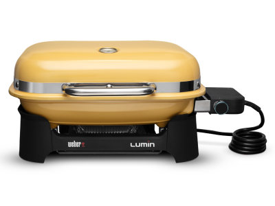 23" Weber Lumin Compact Electric Grill in Golden Yellow - 91280901
