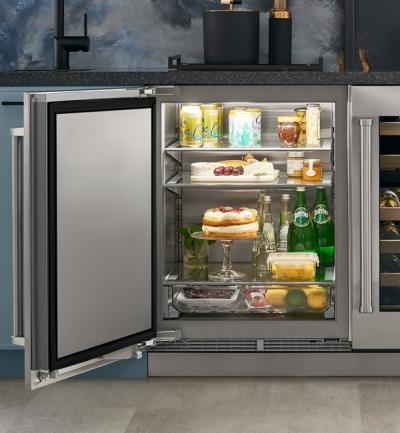 24" SubZero 5.4 Cu. Ft. Outdoor Right-Hinge Undercounter Refrigerator in Panel Ready - DEU2450RO/R