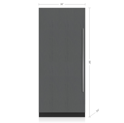 36" SubZero Designer Left Hinge Column Refrigerator With Internal Dispenser - DEC3650RID/L
