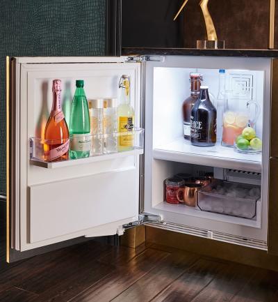 24" SubZero 4.7 Cu. Ft. Designer Left-Hinge Undercounter Refrigerator Freezer with Ice Maker in Panel Ready - DEU2450CI/L