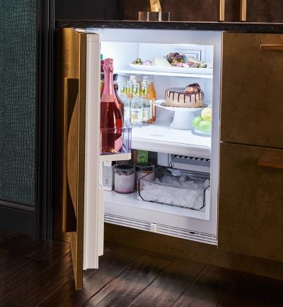 24" SubZero 4.7 Cu. Ft. Designer Right-Hinge Undercounter Refrigerator Freezer with Ice Maker in Panel Ready - DEU2450CI/R
