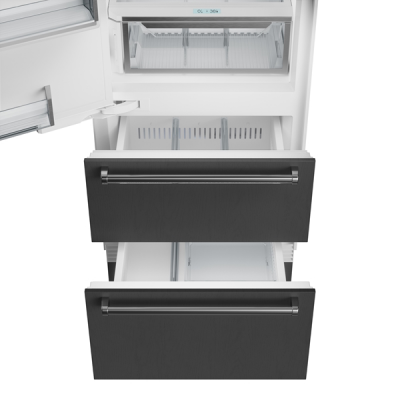 30" SubZero Designer Left Hinge Over-and-Under Refrigerator - DET3050CI/L