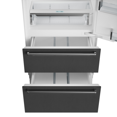 36" SubZero Designer Left Hinge Over-and-Under Refrigerator - DET3650R/L