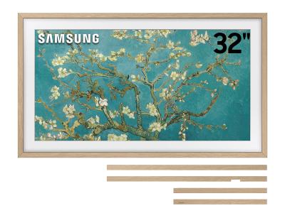 32" Samsung Bundle The Frame Art Mode QLED Smart TV and Customizable Bezel - QN32LS03CBFXZC-VG-SCFC32TKBZA