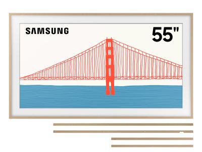 55" Samsung Bundle The Frame QLED 4K Smart TV and Frame Customizable Bezel - QN55LS03BAFXZC-VG-SCFA55TKBZA