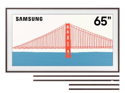 65" Samsung Bundles The Frame QLED 4K Smart TV and Customizable Frame - QN65LS03BAFXZC-VG-SCFA65BWBZA
