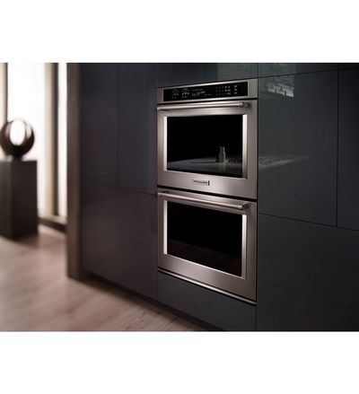 30" KitchenAid 10 Cu. Ft. Double Wall Oven With Even-Heat True Convection - KODE500EWH