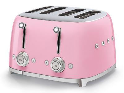 SMEG 50's Retro Style 4x4 Slice Toaster - TSF03PKUS