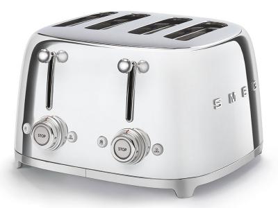SMEG 50's Retro Style 4x4 Slice Toaster - TSF03SSUS