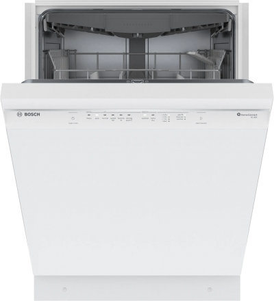 24" Bosch 300 Series 46 dBA Dishwasher with Standard 3rd Rack in White - SHE53C82N