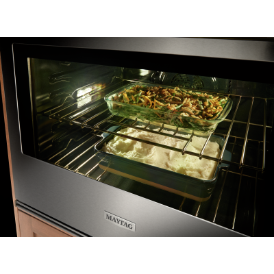30" Maytag 6.4 Cu. Ft. Wall Oven Microwave Combo with Air Fry and Basket in FingerPrint Resistant Stainless Steel - MOEC6030LZ