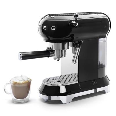 SMEG 50's Style Espresso Manual Coffee Machine In Black - ECF01BLUS