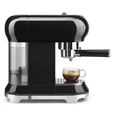 SMEG 50's Style Espresso Manual Coffee Machine In Black - ECF01BLUS