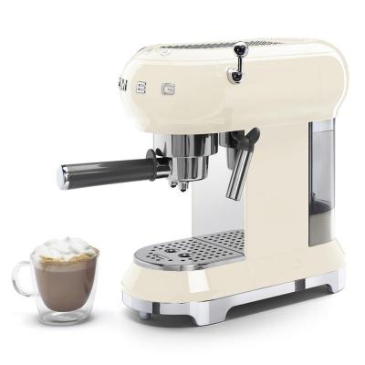 SMEG 50's Style Espresso Manual Coffee Machine In Cream - ECF01CRUS