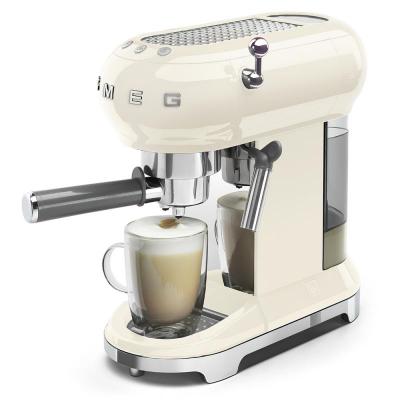 SMEG 50's Style Espresso Manual Coffee Machine In Cream - ECF01CRUS