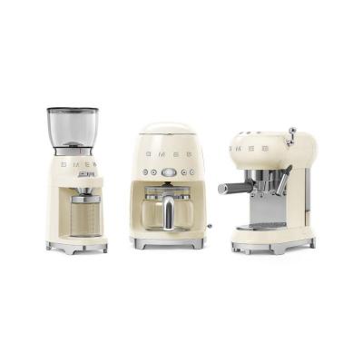 SMEG 50's Style Espresso Manual Coffee Machine In Cream - ECF01CRUS