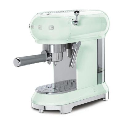 SMEG 50's Style Espresso Manual Coffee Machine In Pastel Green - ECF01PGUS