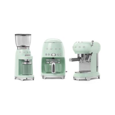 SMEG 50's Style Espresso Manual Coffee Machine In Pastel Green - ECF01PGUS