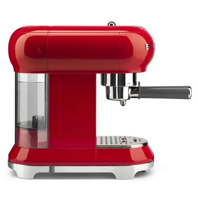 SMEG 50's Style Espresso Manual Coffee Machine In Red - ECF01RDUS