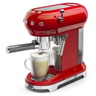 SMEG 50's Style Espresso Manual Coffee Machine In Red - ECF01RDUS