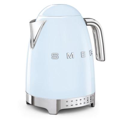 SMEG 50's Style Kettle With Plastic Button In Pastel Blue - KLF04PBUS