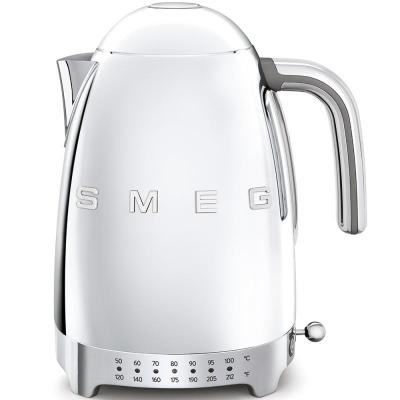 SMEG 50's Style Kettle With Plastic Button In Stainless Steel - KLF04SSUS