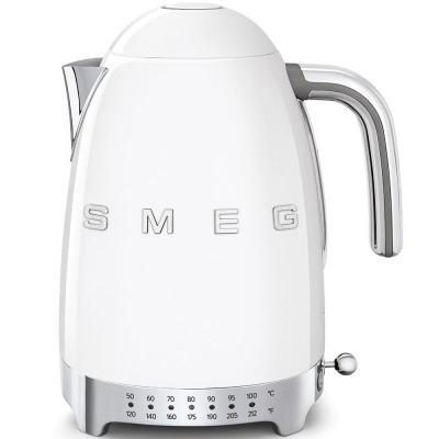 SMEG 50's Style Kettle With Plastic Button In White - KLF04WHUS