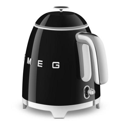 SMEG 50's Style Kettle With Chrome Base In Black - KLF05BLUS