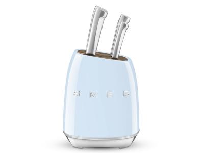 SMEG Knife Block With 6 Knives In Pastel Blue - KBSF01PB