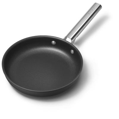 SMEG 50's Style Frypan With Cold-forged Aluminium Body in Black- CKFF2401BLM